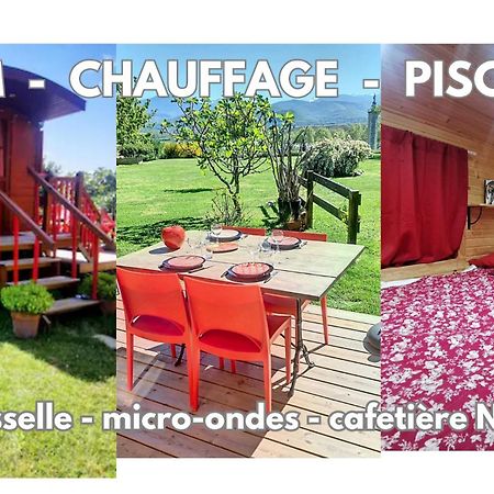 Гостевой дом La Roulotte Du Cagire - 4 Pers - Pyrenees Villeneuve-de-Riviere Экстерьер фото