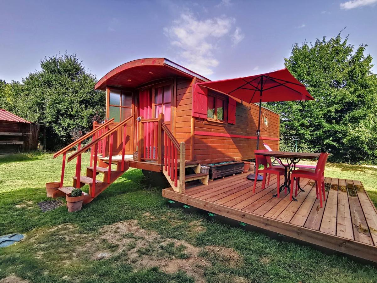 Гостевой дом La Roulotte Du Cagire - 4 Pers - Pyrenees Villeneuve-de-Riviere Экстерьер фото