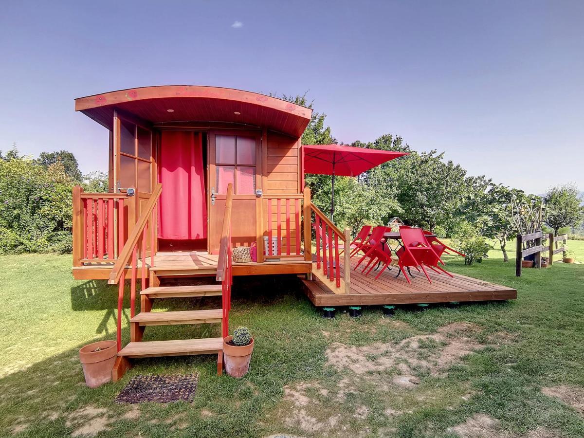 Гостевой дом La Roulotte Du Cagire - 4 Pers - Pyrenees Villeneuve-de-Riviere Экстерьер фото